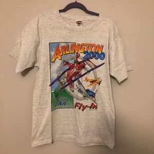 Vintage Arlington 2000 Tee T-shirt Plane